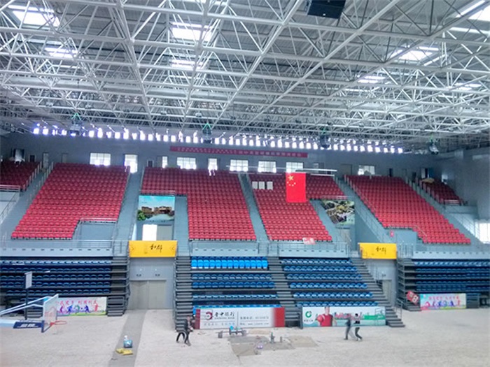 营口电厂体育馆网架加工